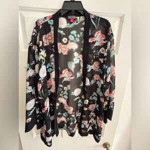 Floral Vince Camuto Kimono Cardigan